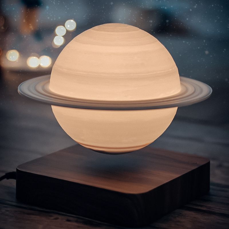 Maliben | Saturnglow – Floating Design Lamp With 3d Print Technology