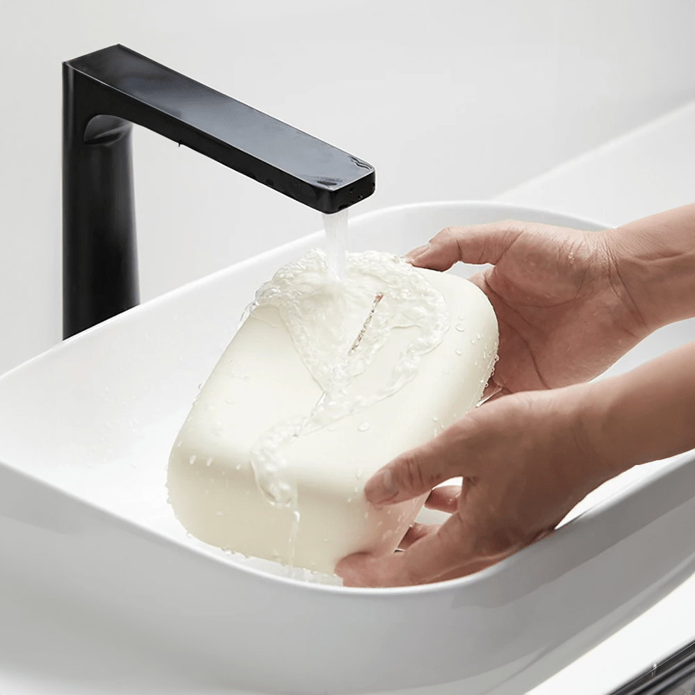 Maliben | Light beige soft tissue box cover