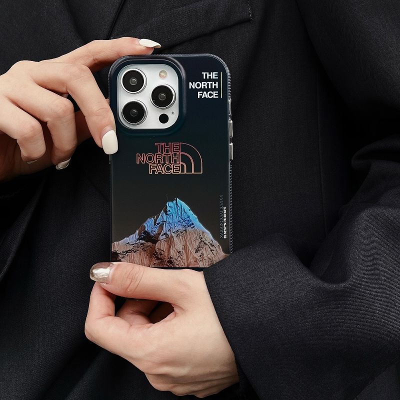 Maliben | Galvanic Letters Snow Mountain Phone Case For iPhone
