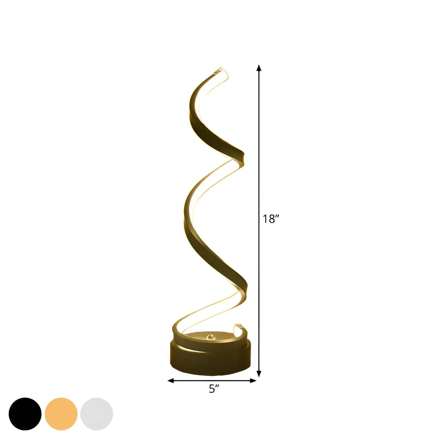 Maliben | Elegant Spiral Glow Led Desk Lamp – Energy Efficient, Sustainable & Eye-Friendly Design