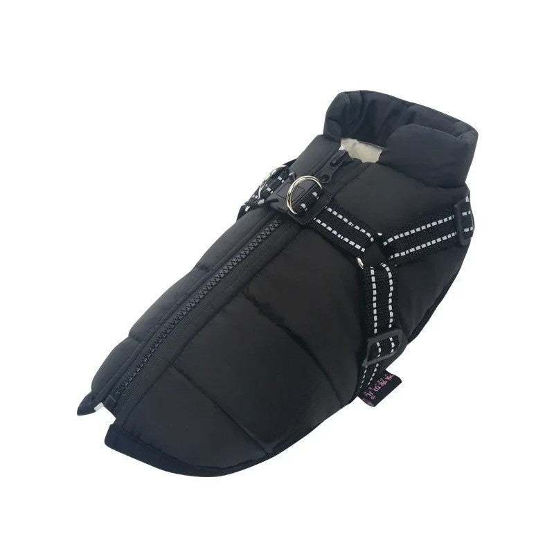 Maliben | All-Weather Insulated Dog Jacket with Built-in Harness