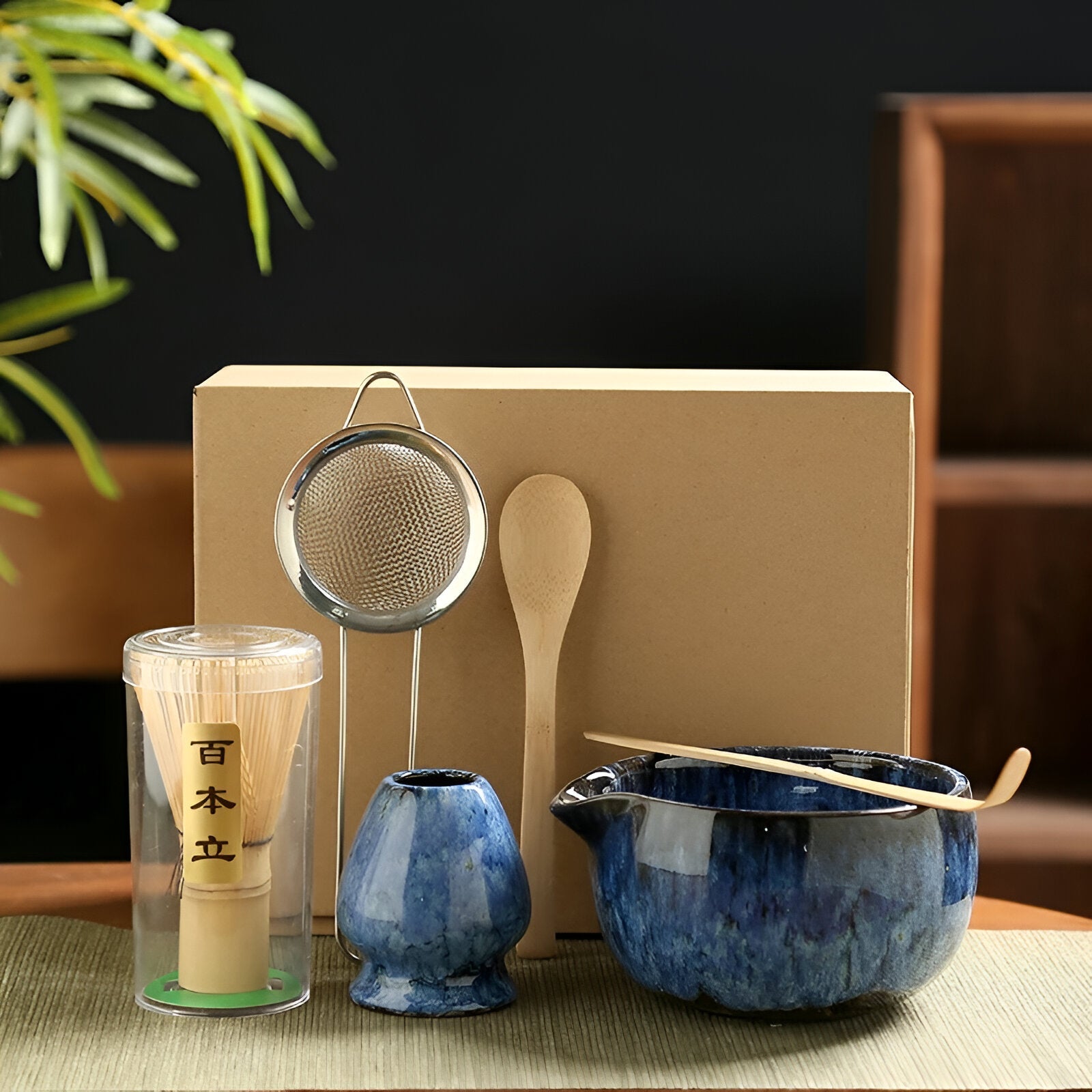 Maliben | Traditional Matcha Tea Set – 6-Piece Authentic Japanese Matcha Kit – Premium Bamboo & Ceramic