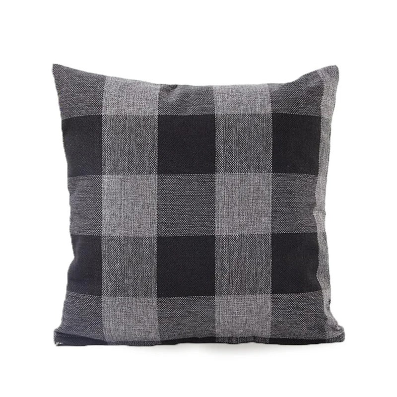 Maliben | Cozy Checked Cushion Cover In Country House Style – Autumn Plaid