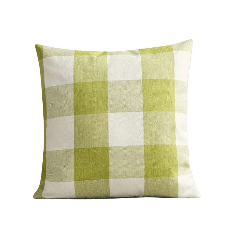 Maliben | Cozy Checked Cushion Cover In Country House Style – Autumn Plaid
