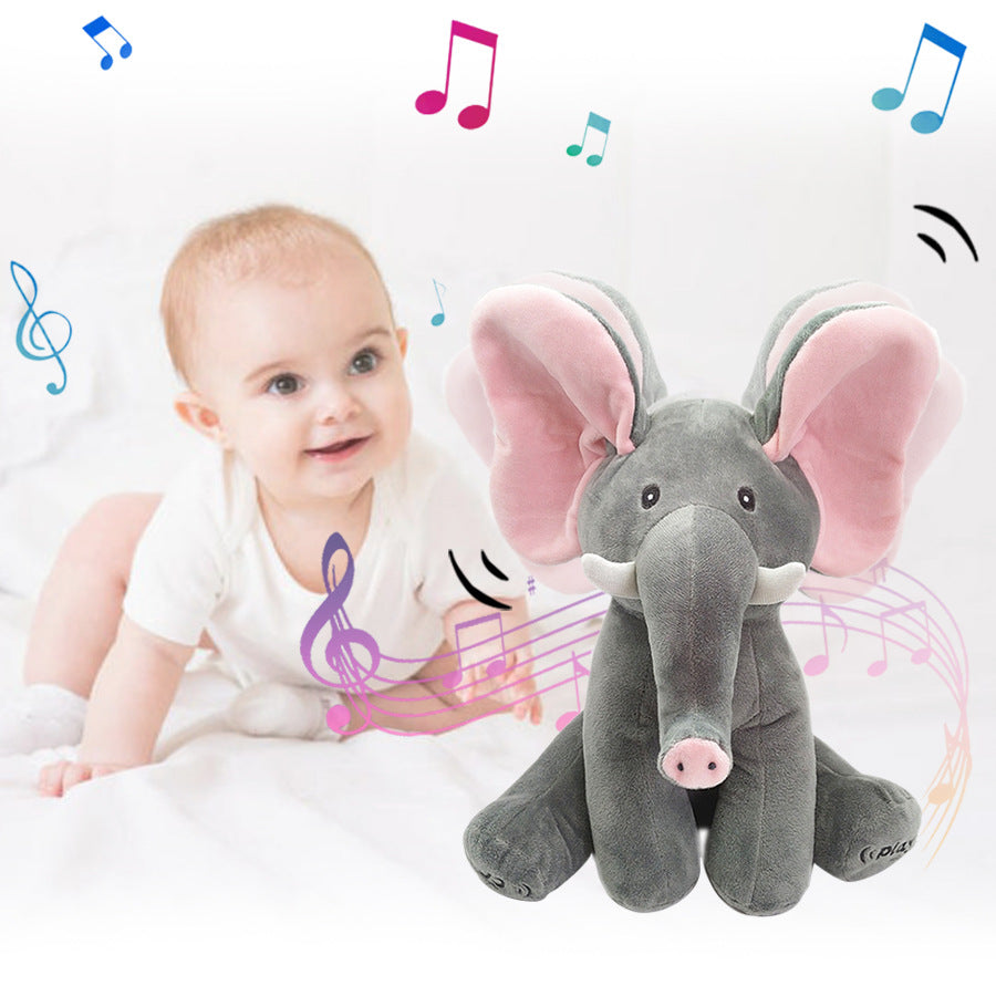 Maliben | Peek-A-Boo-Elephant - Interactive Plush Toy