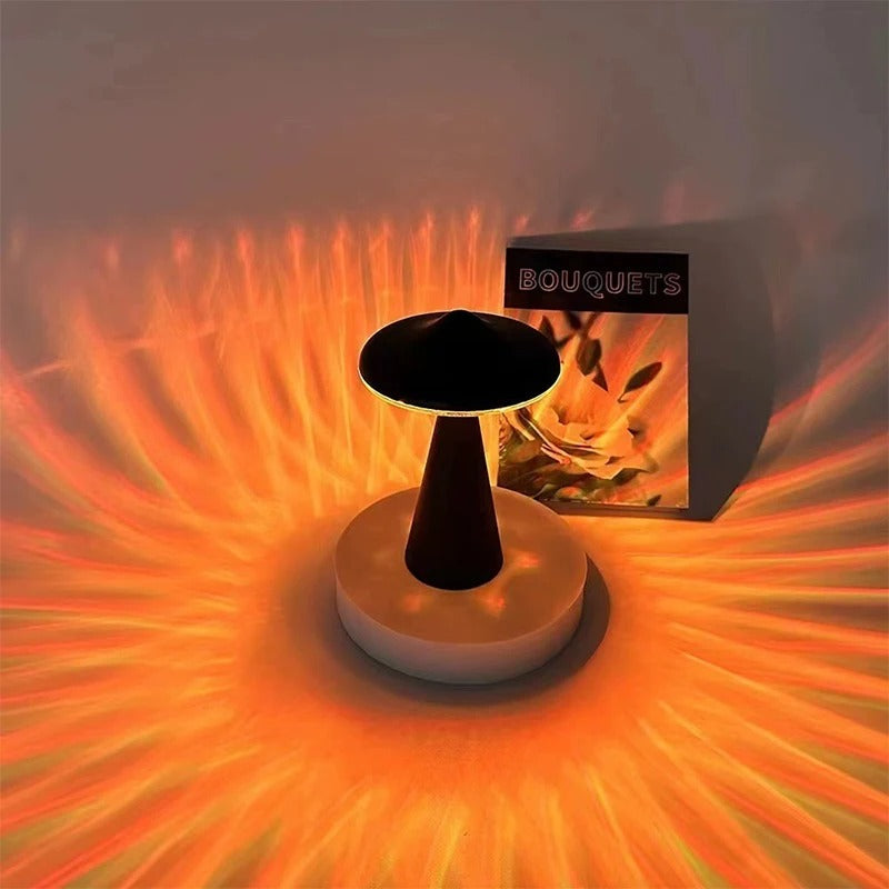 Maliben | Mushroom Table Lamp - Chic Led Table Lamp With Touch-Dim Function