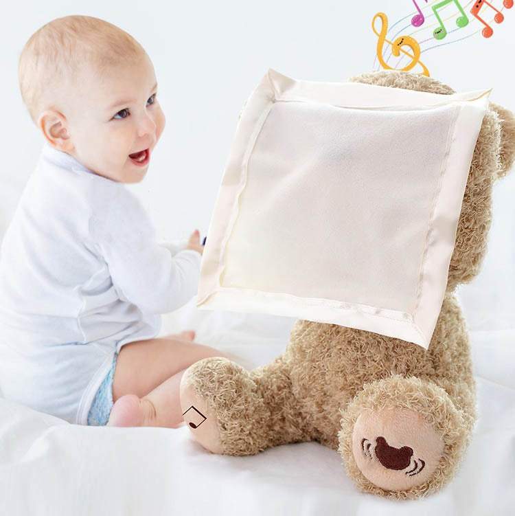 Maliben | Peek-A-Boo-Teddy - Interactive Plush Toy