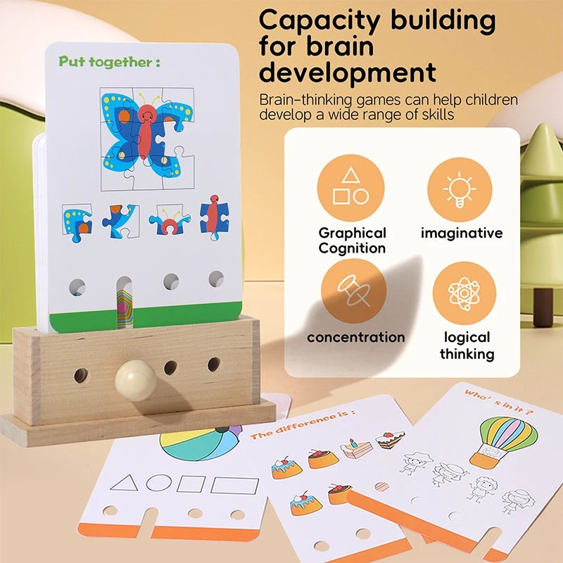 Maliben | Wooden Logic Educational Unlocking Game For Kids - Preschool Skill Developement