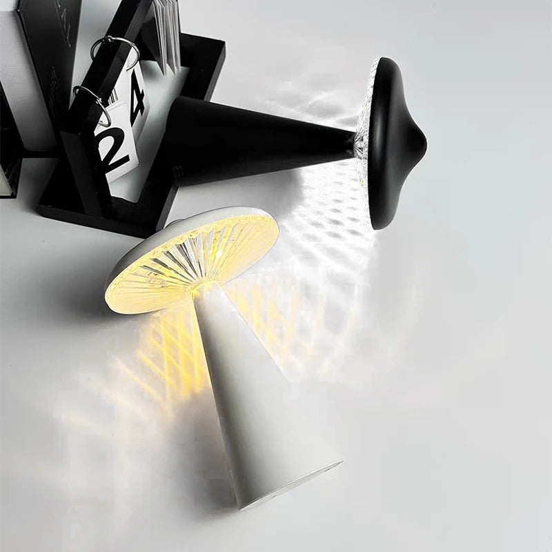 Maliben | Mushroom Table Lamp - Chic Led Table Lamp With Touch-Dim Function