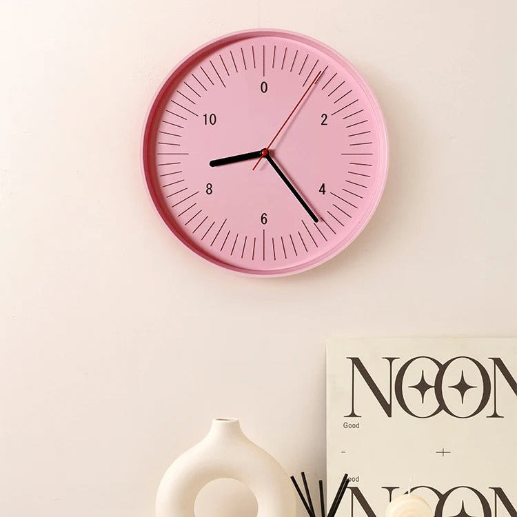 Maliben | Zadie Round Wall Clock Colorful Modern Abs Wall Decor