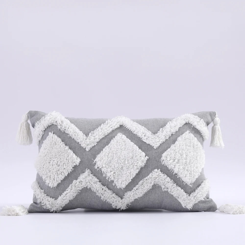 Maliben | Boho Tufted Cushion Cover - Moroccan Flair For Your Interior