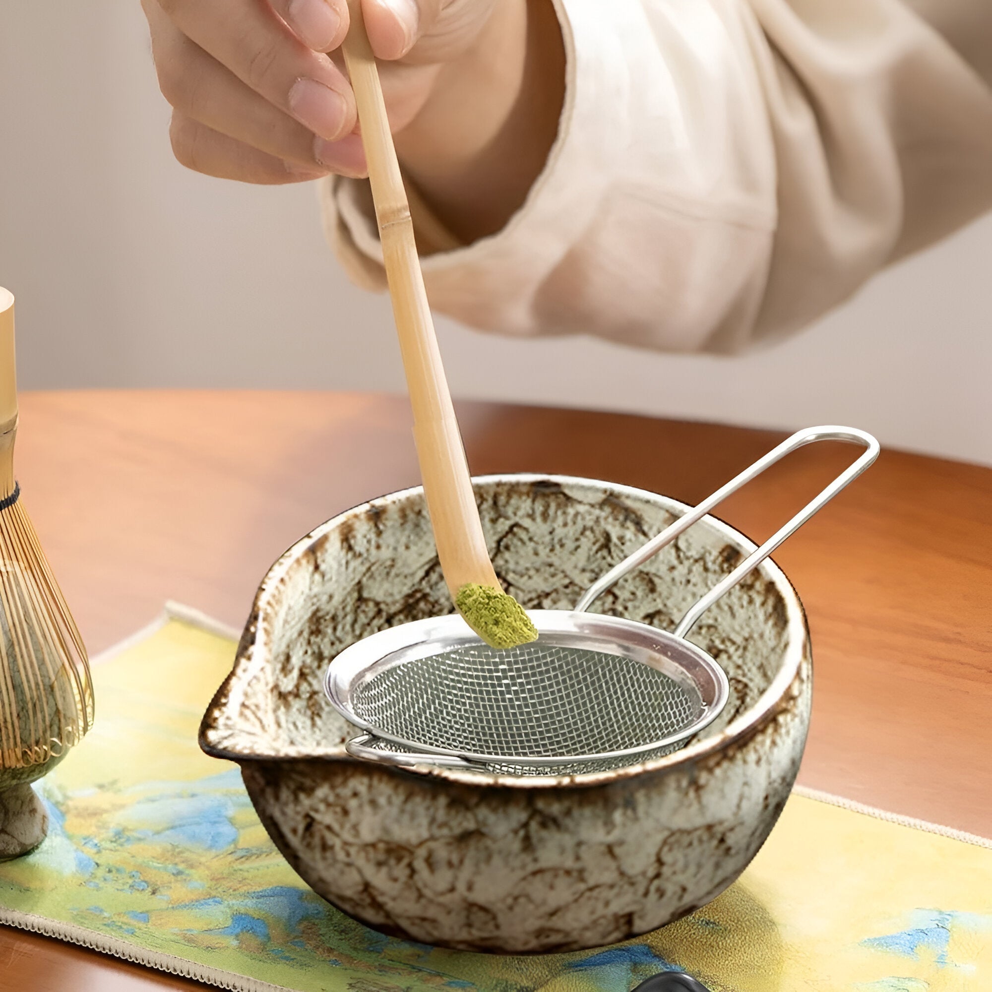 Maliben | Traditional Matcha Tea Set – 6-Piece Authentic Japanese Matcha Kit – Premium Bamboo & Ceramic