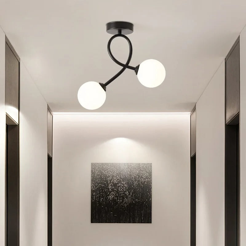 Maliben | Elegant Minimalist Glass Ceiling Lamp