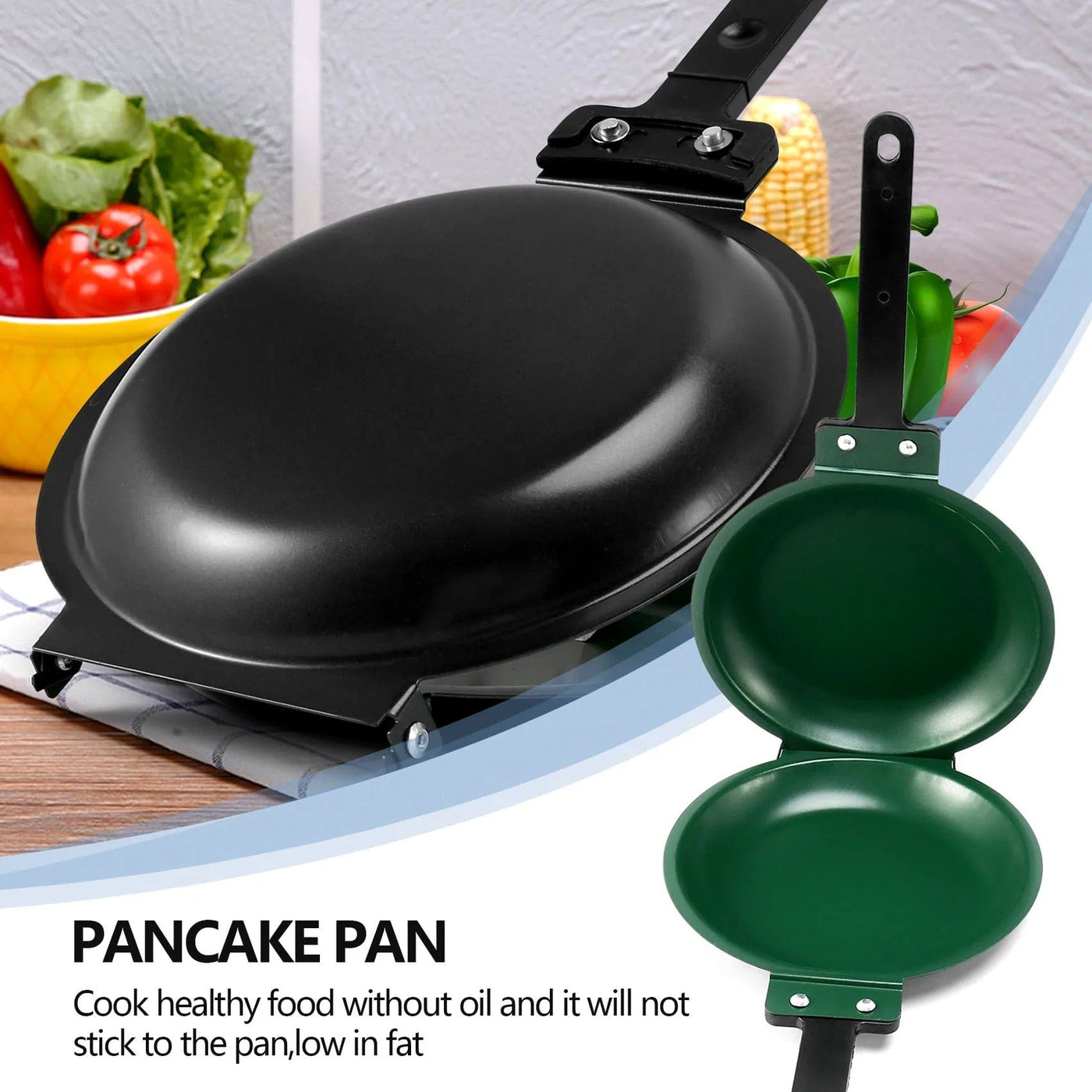 Maliben | Masterpan Double-Sided Non-Stick Pan – For Perfect Cooking Without Sticking