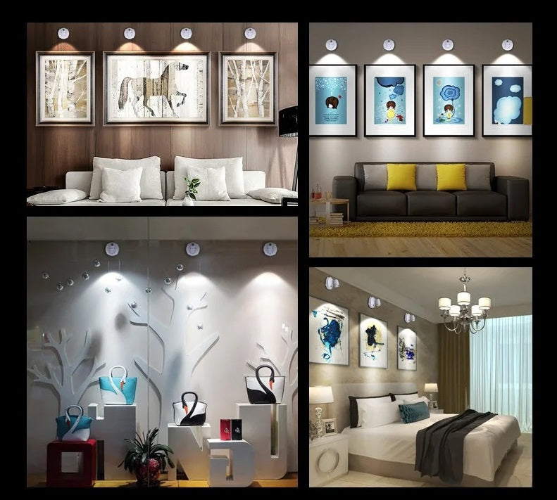 Maliben Wireless LED Spotlight — Indoor & Outdoor, 300 Lumens