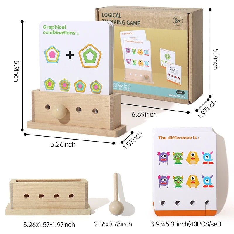 Maliben | Wooden Logic Educational Unlocking Game For Kids - Preschool Skill Developement