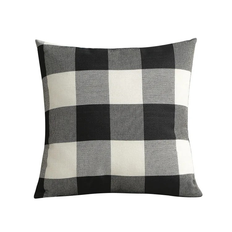 Maliben | Cozy Checked Cushion Cover In Country House Style – Autumn Plaid
