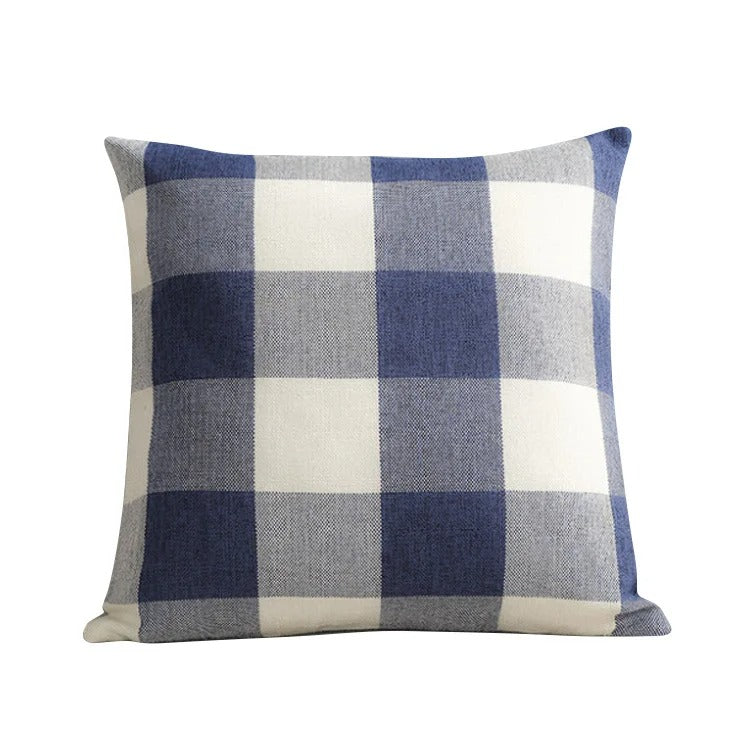Maliben | Cozy Checked Cushion Cover In Country House Style – Autumn Plaid