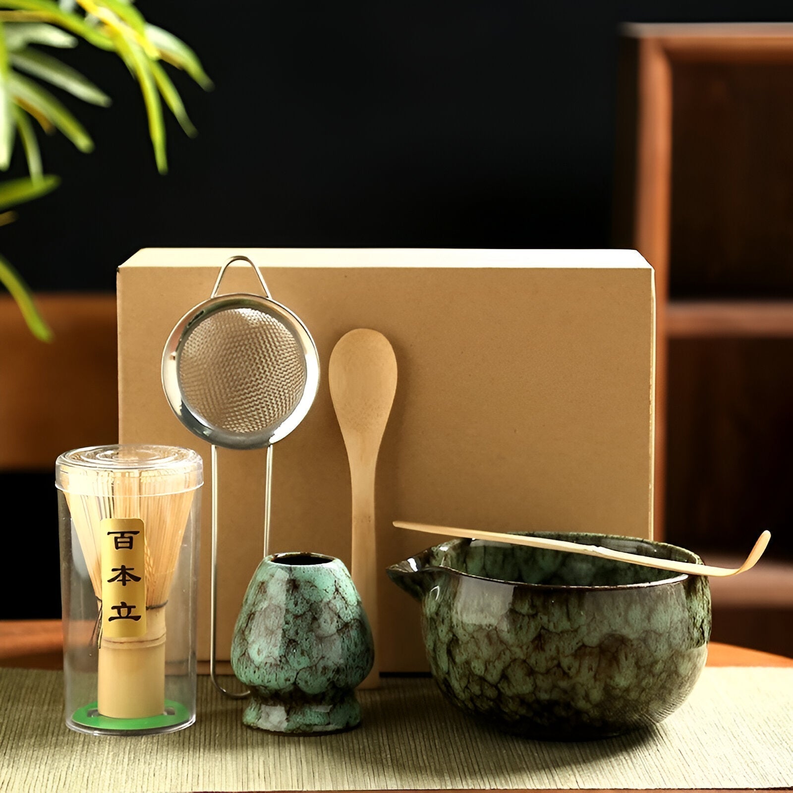 Maliben | Traditional Matcha Tea Set – 6-Piece Authentic Japanese Matcha Kit – Premium Bamboo & Ceramic