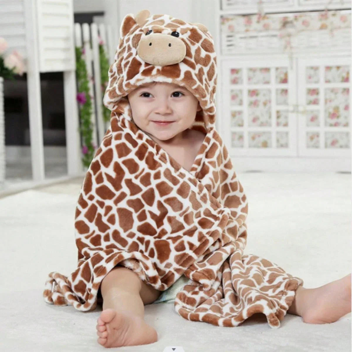 Maliben | Kids Hooded Bath Towel – Soft Towel With Animal Design
