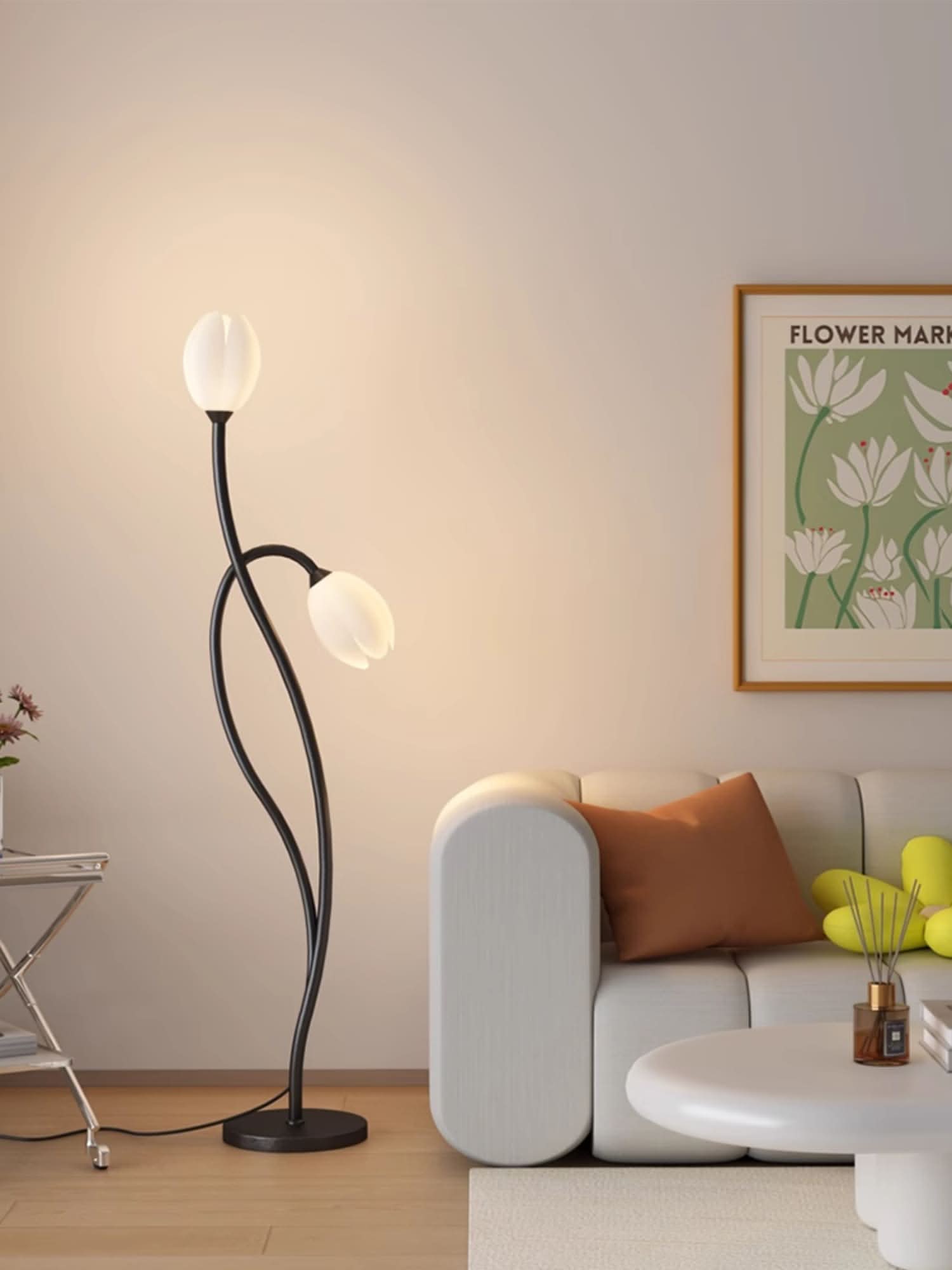 Maliben Modern Flower Floor Lamp with G9 Socket