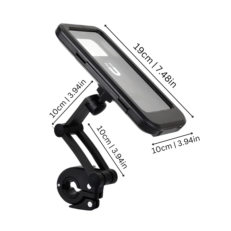 Maliben | Saferide Waterproof Smartphone Holder – 360° Rotating For Bike And Rain Weather