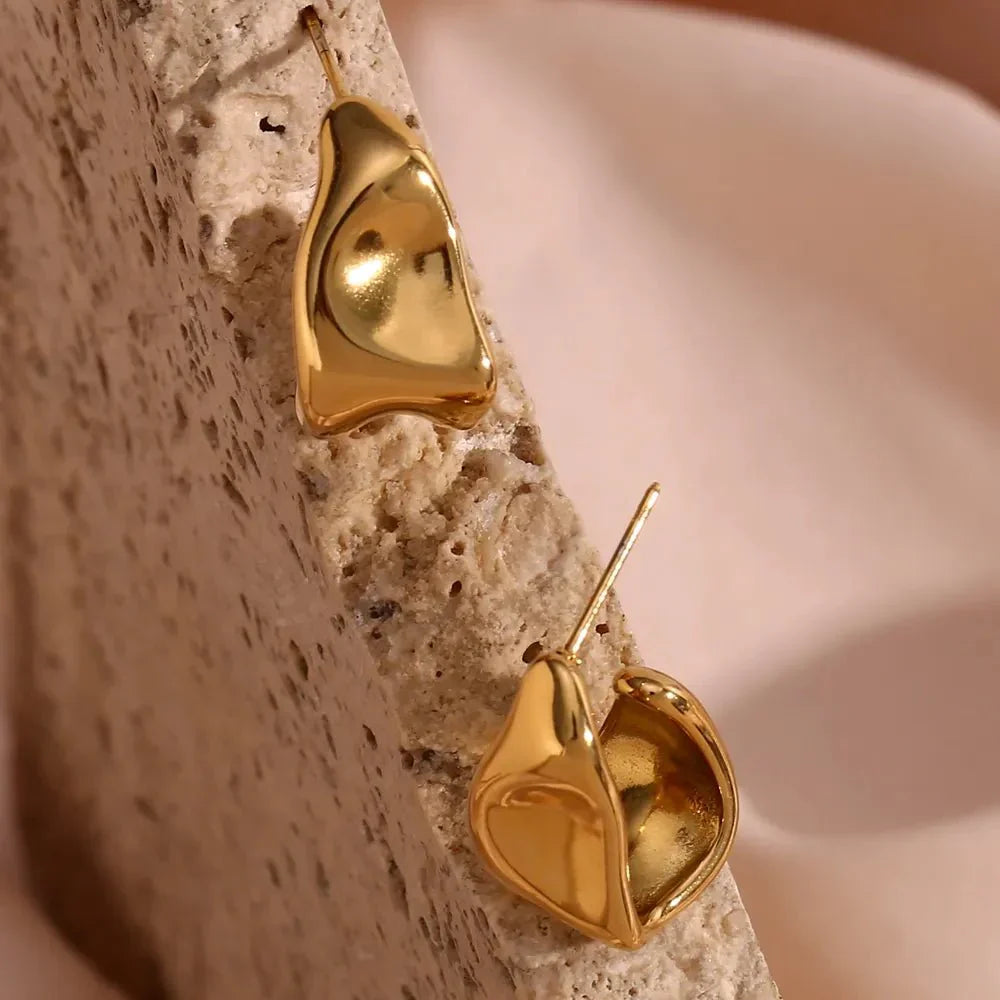Maliben | Melting Abstract Dainty Earrings