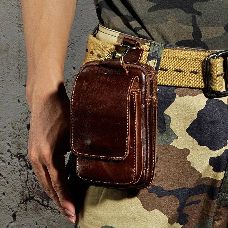 Maliben Guardian Leather Waist Bag — Men's Genuine Leather