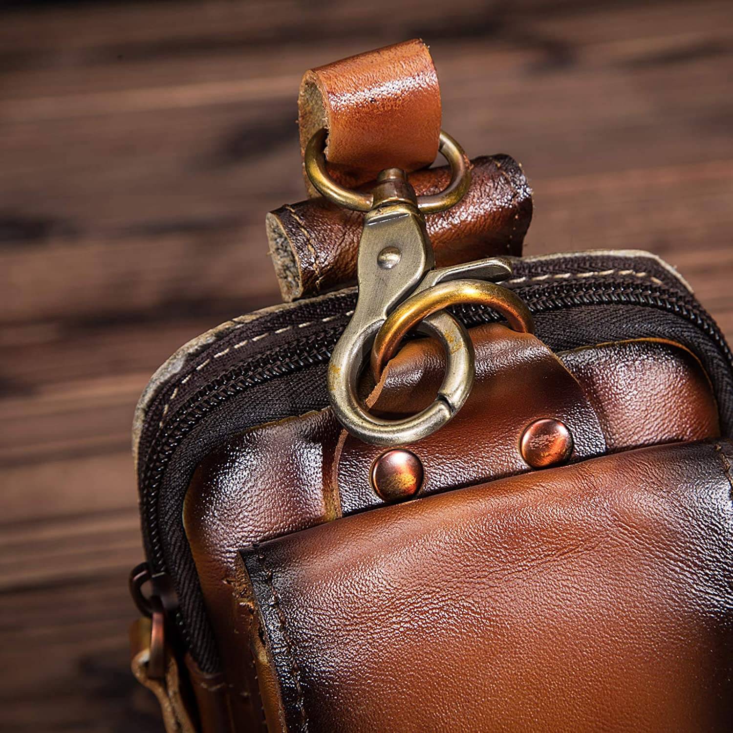 Maliben Guardian Leather Waist Bag — Men's Genuine Leather