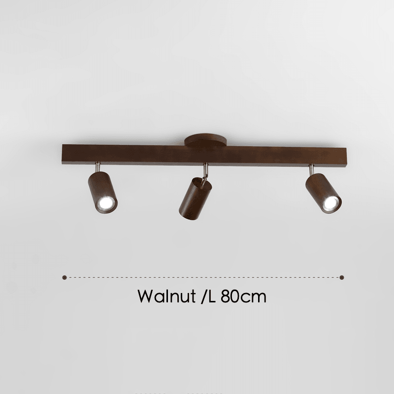 Maliben | Adjustable Wooden Ceiling Lamp Minimalist Solid Wood