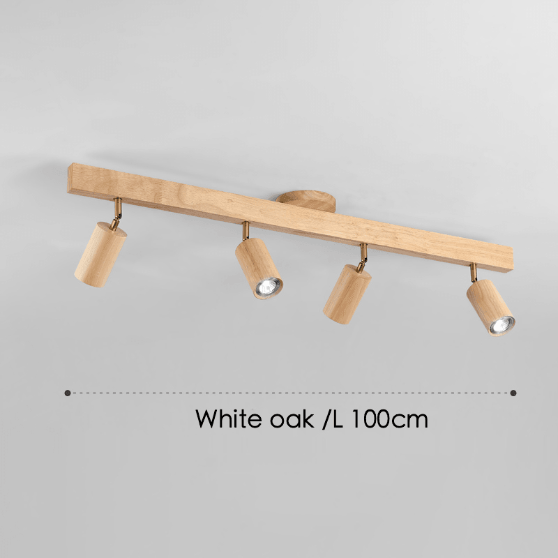 Maliben | Adjustable Wooden Ceiling Lamp Minimalist Solid Wood