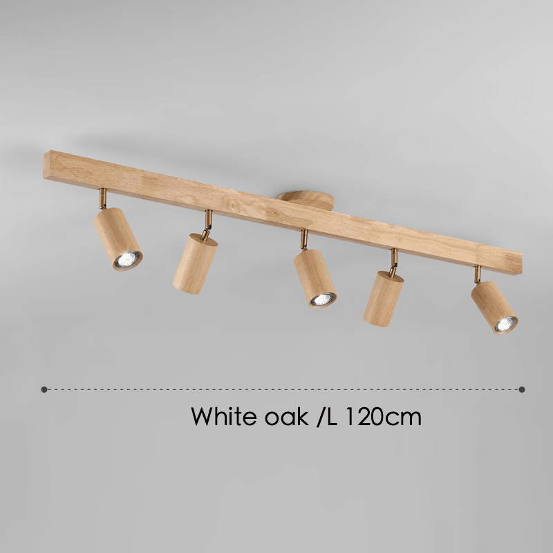 Maliben | Adjustable Wooden Ceiling Lamp Minimalist Solid Wood
