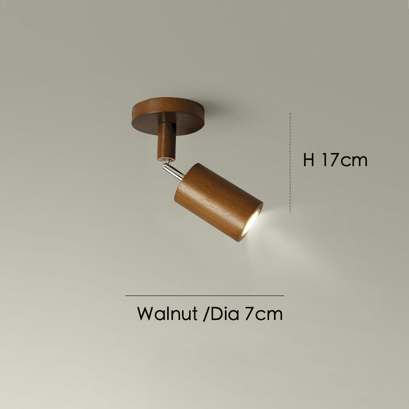 Maliben | Adjustable Wooden Ceiling Lamp Minimalist Solid Wood