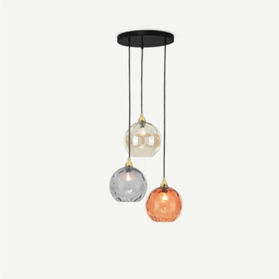 Maliben | Modern Cluster Pendant Light With 3 Lamps - Cascade