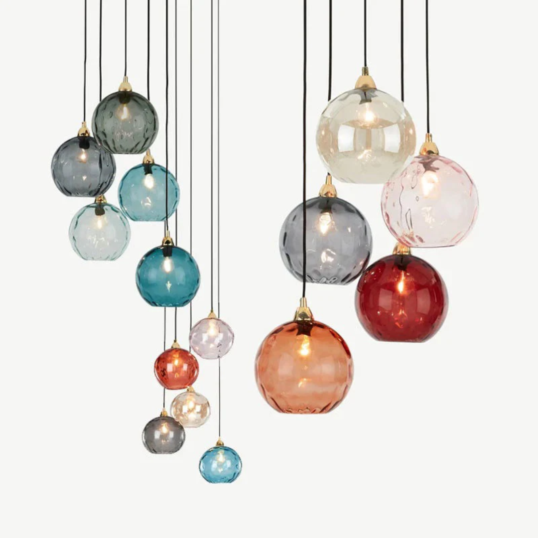 Maliben | Modern Cluster Pendant Light With 3 Lamps - Cascade