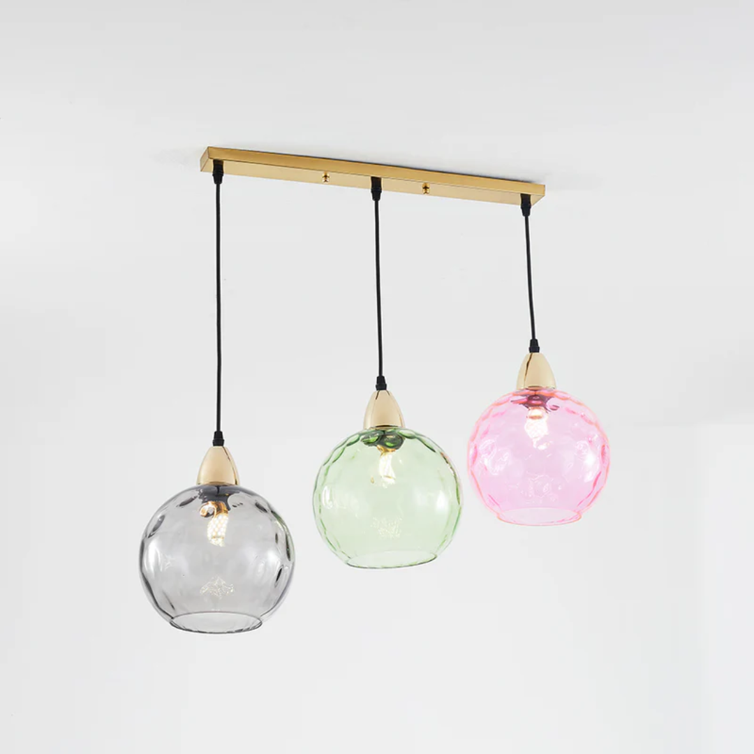 Maliben | Modern Cluster Pendant Light With 3 Lamps - Cascade