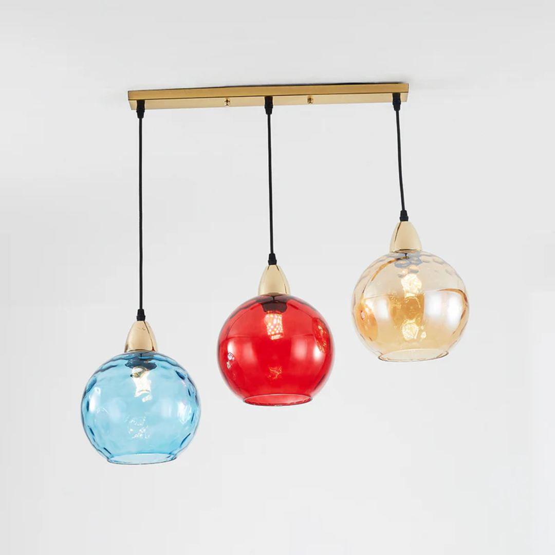 Maliben | Modern Cluster Pendant Light With 3 Lamps - Cascade