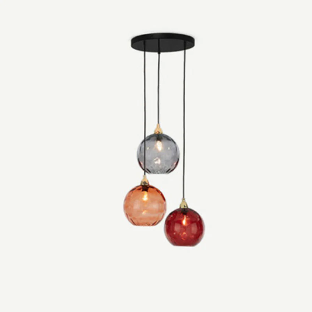 Maliben | Modern Cluster Pendant Light With 3 Lamps - Cascade