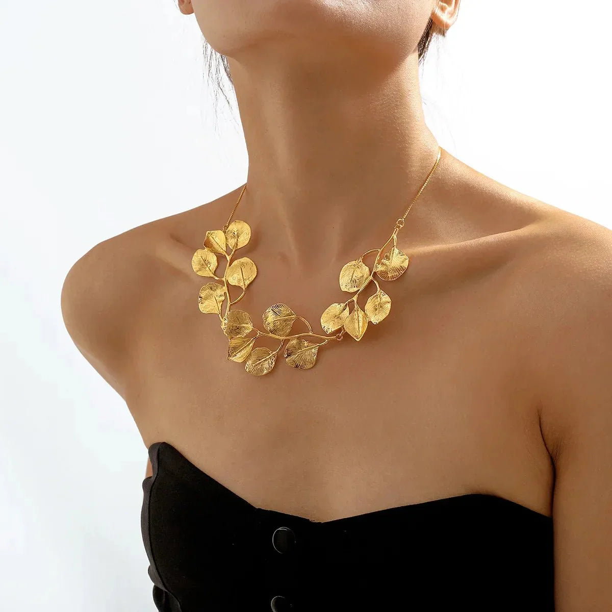 Maliben | Natures Leaf Statement Necklace