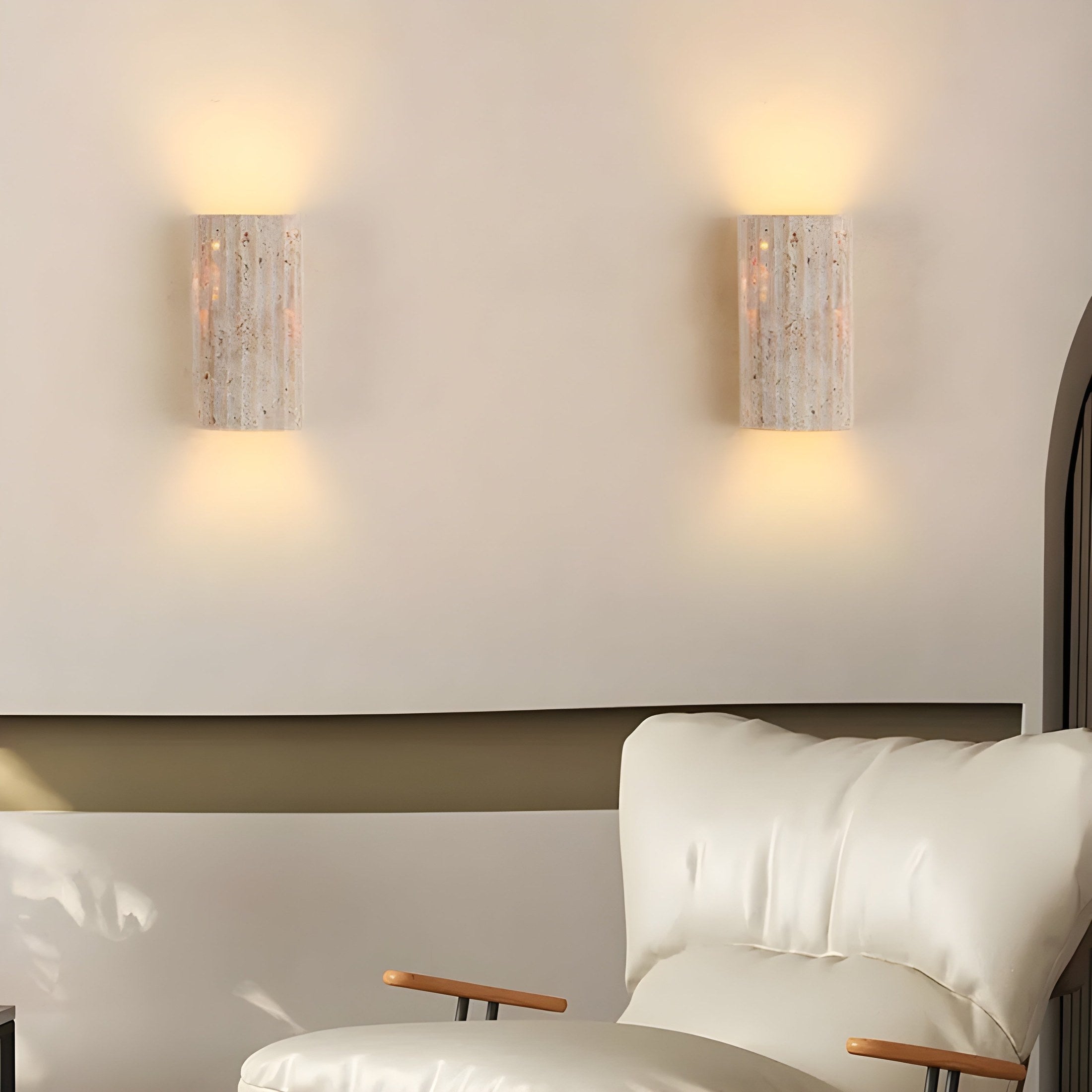 Maliben | Natural Stone Wall Lamp In Elegant Style