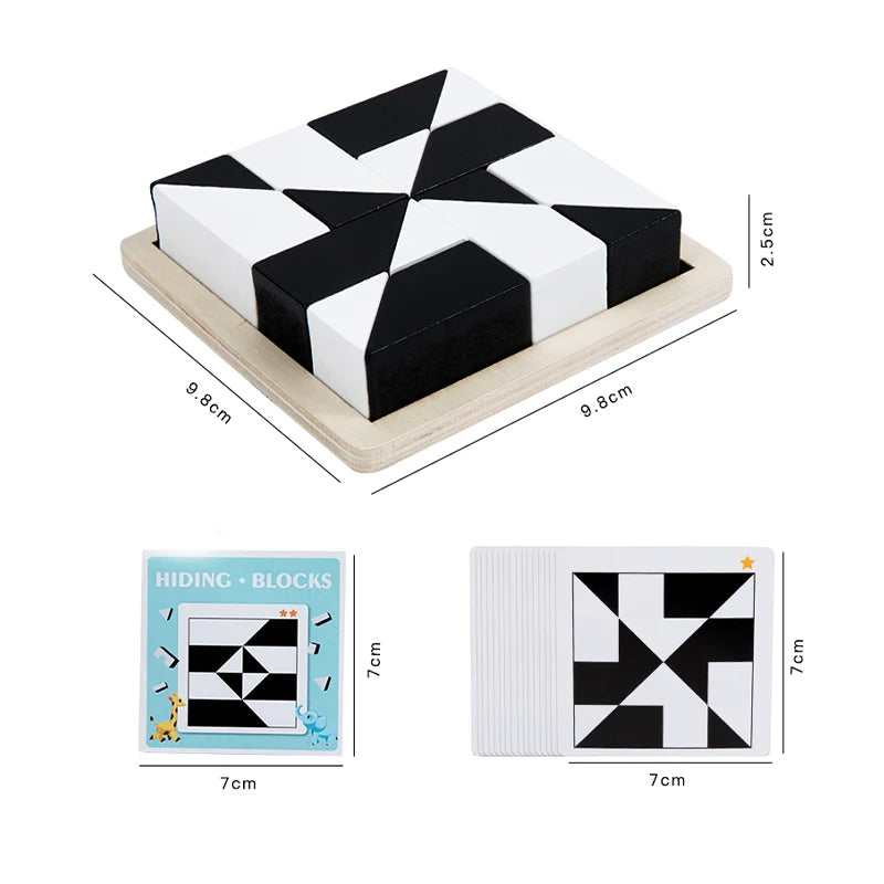 Maliben | Wooden Tangram Puzzle Blocks Game