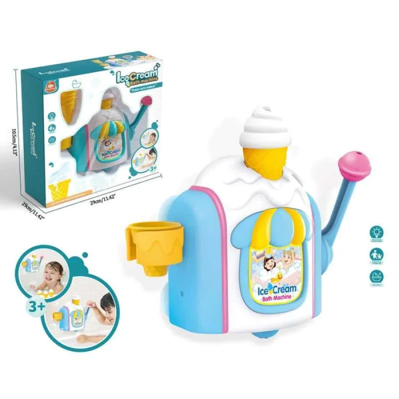 Maliben | Bubblecream | Magic Bubbles - Automatic Ice Cream Bubble Machine For Kids