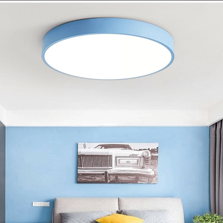 Maliben | Nordic Wood Led Ceiling Light – Macaron Design, 23–30cm