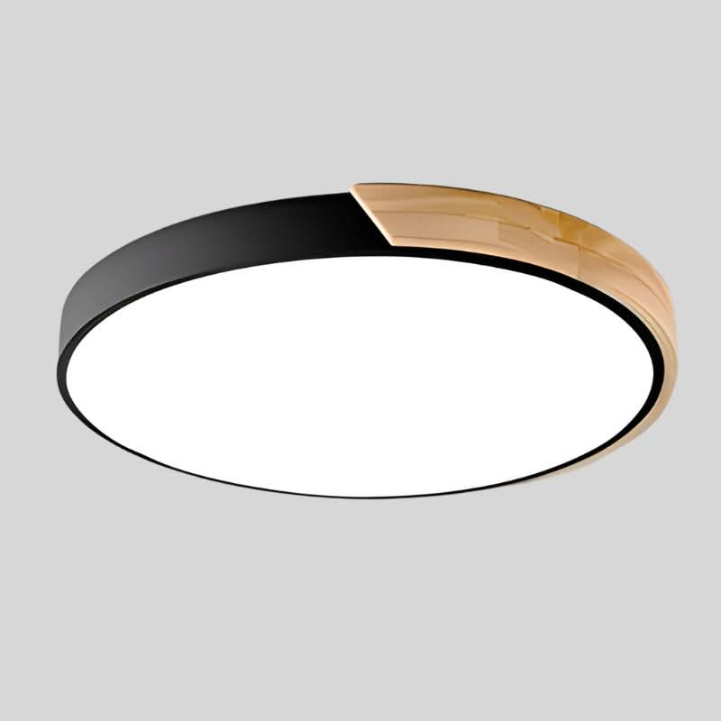 Maliben | Nordic Wood Led Ceiling Light – Macaron Design, 23–30cm