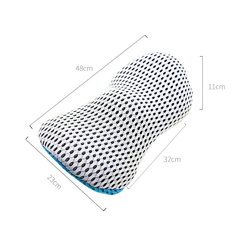 Maliben | Spinerest Orthopedic Lumbar Pillow | Ergonomic Back Support For Office, Car & Home | Removable Cover
