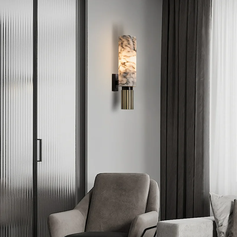 Maliben | Stylish Marble Wall Lamp - For Luxury And Atmospheric Interior