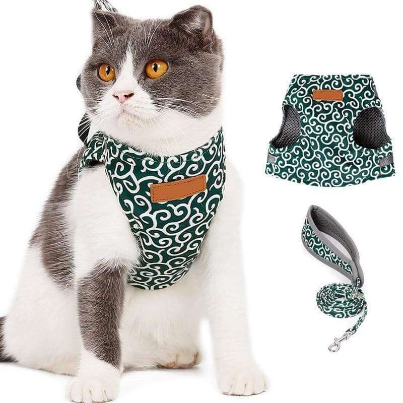 Maliben | PAWVENTURE HARNESS – Cat Harness Vest Set with Breathable Mesh & Leash