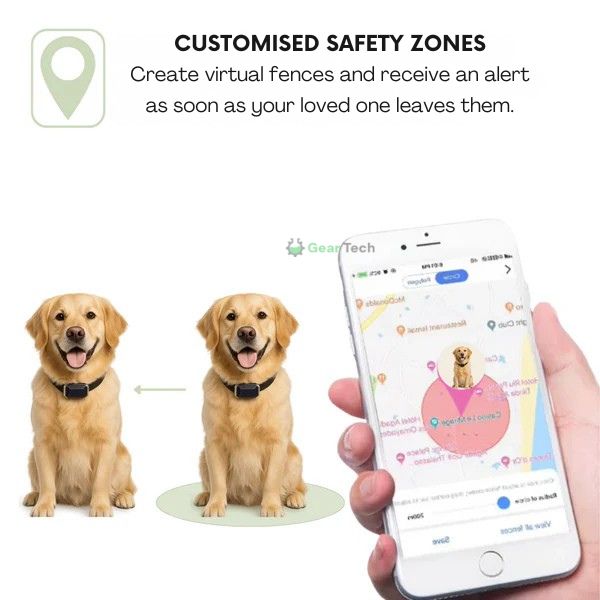 Maliben | GPS Dog Collar | Waterproof, Adjustable & Unlimited Range for Real-Time Tracking