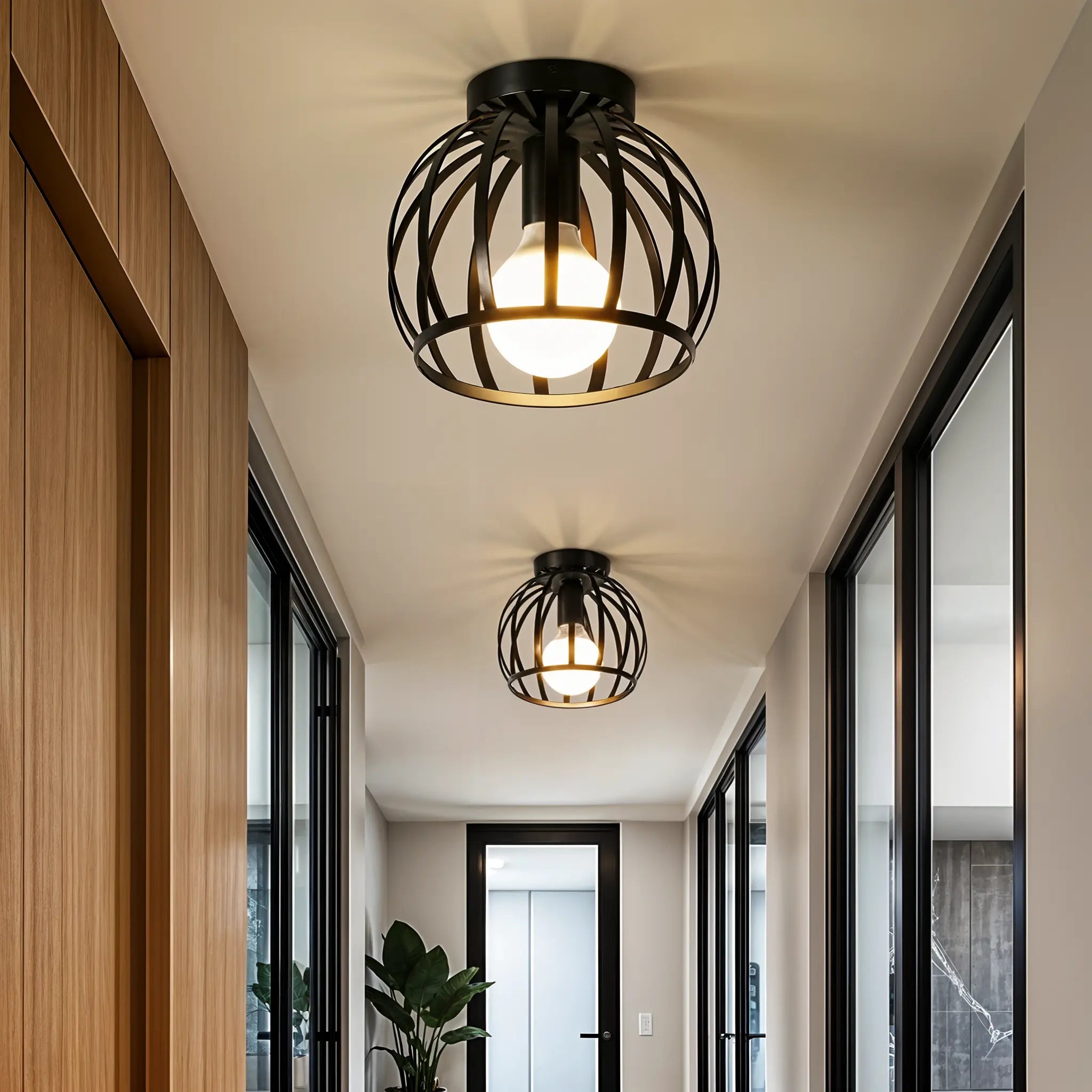 Maliben | Industrial Ceiling Lamp Black