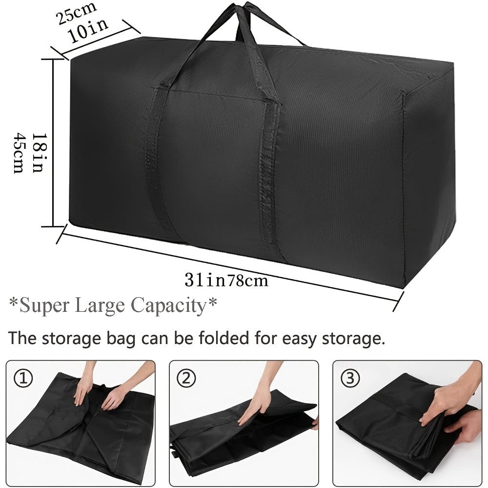 Maliben | 2 Pieces Large Capacity Moving Bag, With Strong Zippers & Carry Handles, Storage Bag For Clothing, Moving Supplies, Space Saving Storage Bag Organizer, Suitable For Moves, Travel, Packing